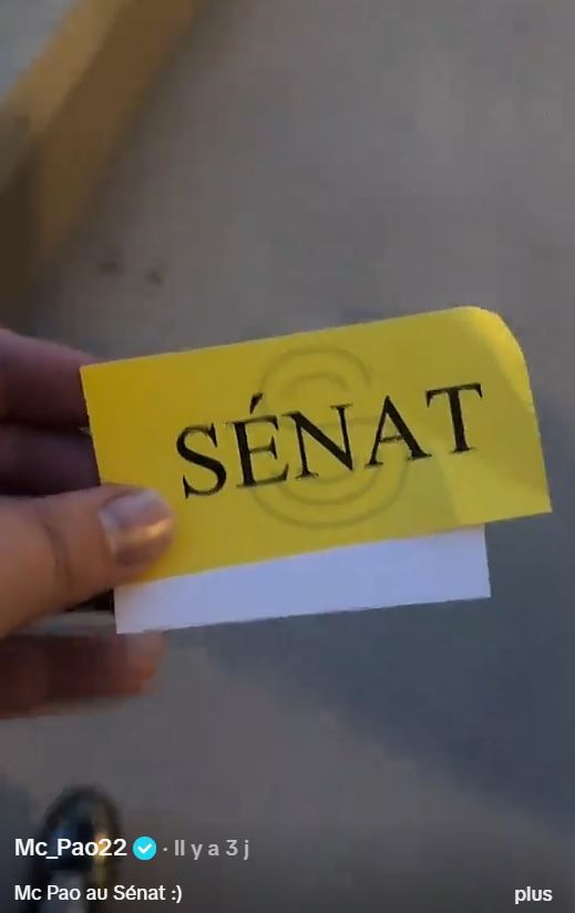 Mc Pao au sénat